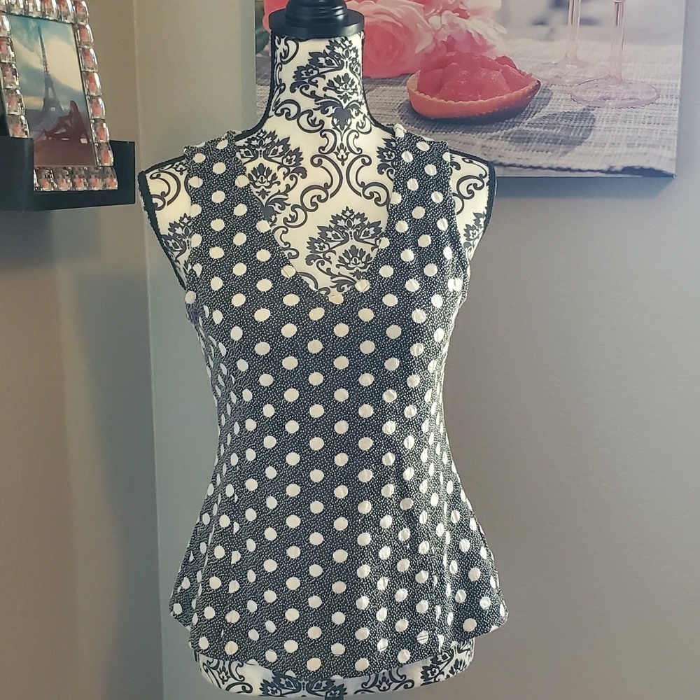 Anthropologie | Maeve polka dot top - Picture 2 of 6